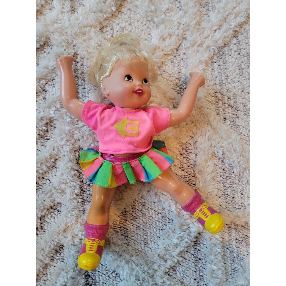 Toy Biz 1997 Vintage Casey Cartwheel Cheerleader Doll 10.5"
